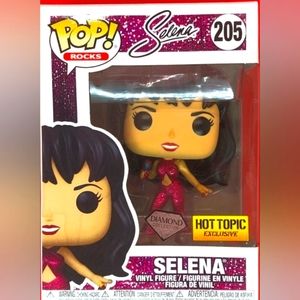 Funko Pop! Rocks, glitter Selena, Diamond collection, Hot Topic exclusive. #205